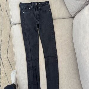 rag & bone Black Skinny High-Rise Jeans